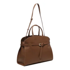 Coccinelle Håndtasker*Læder Skuldertaske med Magnetlukning Brun