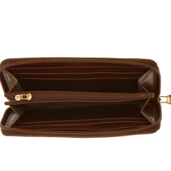 The Bridge Punge & Kortholder*læderpung med lynlåslukning Brun