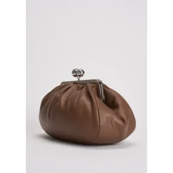 Weekend Max Mara Clutch*lædertaske med kædestrop Brun