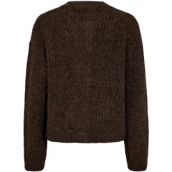 Liberté Striktrøjer & Sweatere*Melange Knappe Cardigan Brun