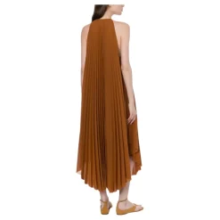 Philosophy di Lorenzo Serafini Kjoler*Polyester Jumpsuit Asymmetrisk Hem Brun