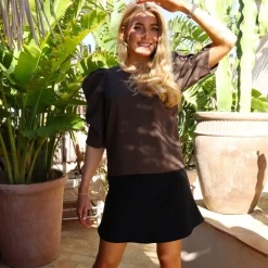 Liberté Bluser & Skjorter*Puff-ærme Bluse Brun