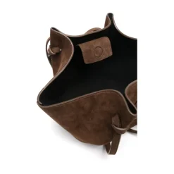 Yuzefi Skuldertasker*Ruskind Skuldertaske med Knude Detaljer Brun