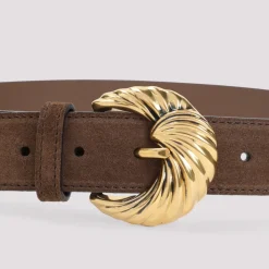 Etro Bælter*Ruskind Stilfuldt Dames Bælte Brun