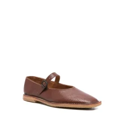 Hereu Ballerina Sko*Silke & Nylon Flade Sko Brun