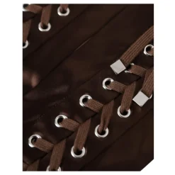 Dolce & Gabbana Handsker*e Lace-Up Satin Handsker Brun