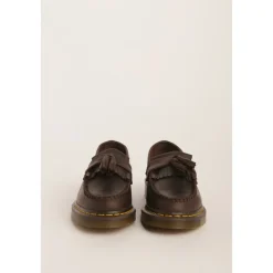 Dr. Martens Loafers*e Læder Mokkasinsko med Frynser Brun