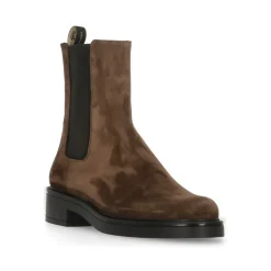 Stuart Weitzman Chelsea Boots*e Ruskind Læder Ankelstøvler Brun