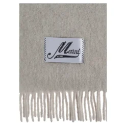 Marni Tørklæder*Brushed Alpaca Scarf Grå
