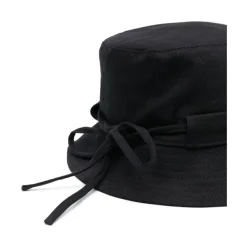 Jacquemus Huer & Kasketter*Bøttehat Le bob Gadjo Knotted Sort