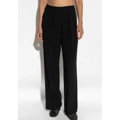 Forte Forte Bukser*Bukser med folder Vela Sort