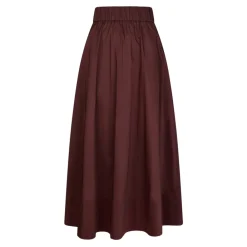 Neo Noir Nederdele*Burgundy Poplin Skjorte Rød