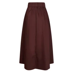 Neo Noir Nederdele*Burgundy Poplin Skjorte Rød