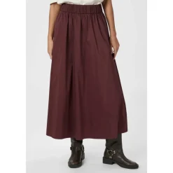 Neo Noir Nederdele*Burgundy Poplin Skjorte Rød