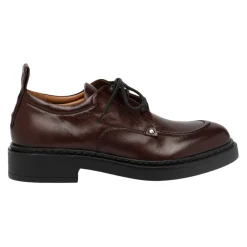 Elia Maurizi Snøresko*Burgundy Snøresko i læder Brun