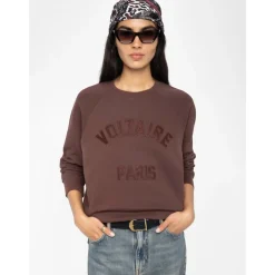 Zadig & Voltaire Sweatshirts|Striktrøjer & Sweatere*Burgundy Voltaire Paris Sweatshirt Rød