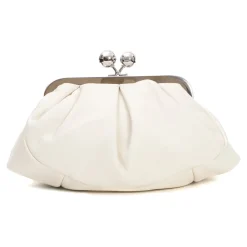 Weekend Max Mara Clutch*Butter Leather Small Pastry Bag Hvid