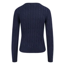 Polo Ralph Lauren Striktrøjer & Sweatere*Cable Knit Bomulds Sweater Blå