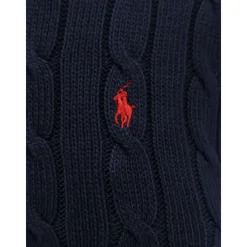 Polo Ralph Lauren Striktrøjer & Sweatere*Cable Knit Bomulds Sweater Blå