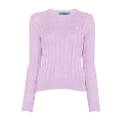Polo Ralph Lauren Striktrøjer & Sweatere*Cable-strikket sweater med rund hals Lilla