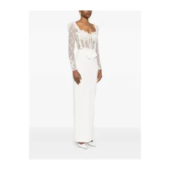 Alessandra Rich Kjoler*Cady Aftenkjole Hvid