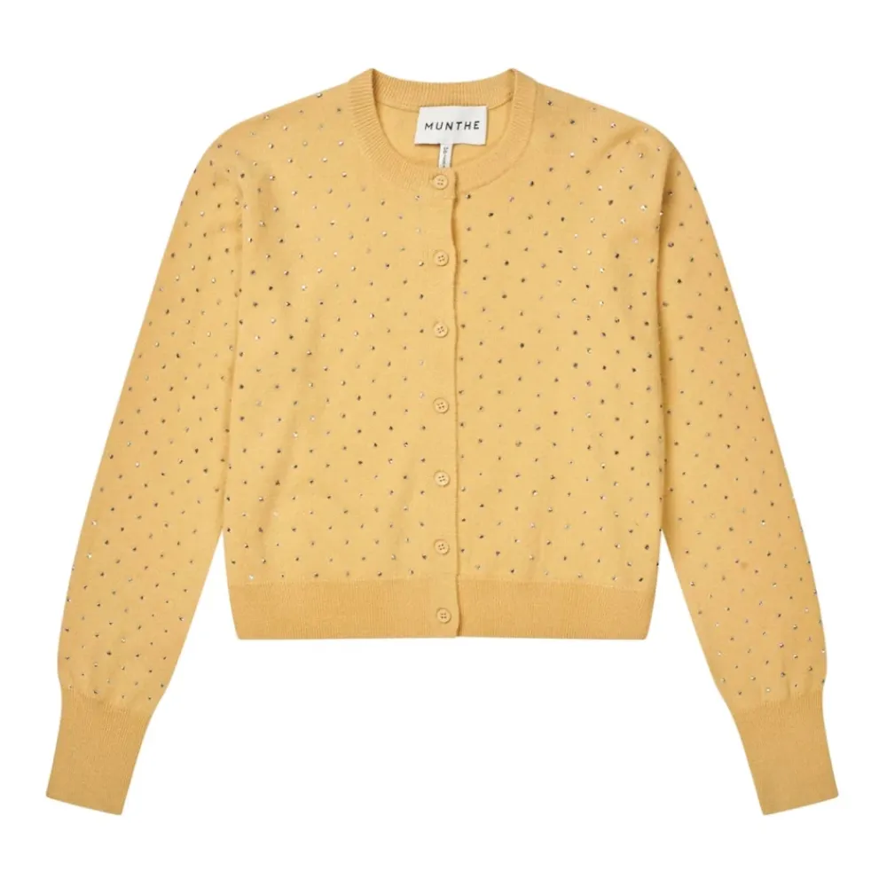 Munthe Striktrøjer & Sweatere*Cardigan Gul