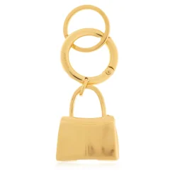 Balenciaga Tilbehør Til Tasker*Carousel Rodeo Nøglering Gul