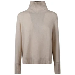 Allude Striktrøjer & Sweatere*Cashmere Turtleneck Beige