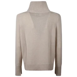 Allude Striktrøjer & Sweatere*Cashmere Turtleneck Beige