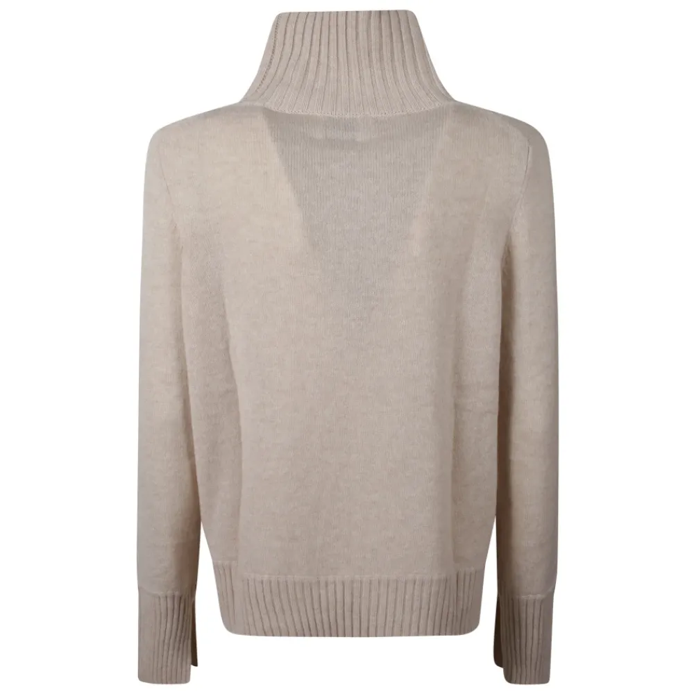 Allude Striktrøjer & Sweatere*Cashmere Turtleneck Beige