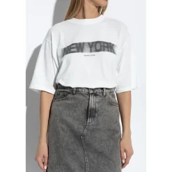 Anine Bing T-Shirts*Cason Blur Tee Hvid