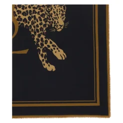 Saint Laurent Tørklæder*Cassandre Large Square Scarf Sort
