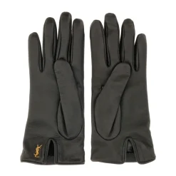 Saint Laurent Handsker*Cassandre Short Gloves Sort