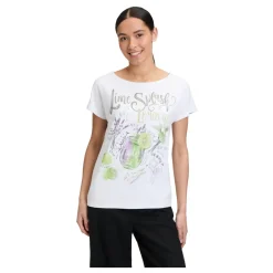 Betty Barclay T-Shirts*Casual Statement Shirt med U-båd Halsudskæring Hvid