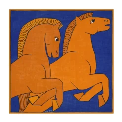 Inoui Editions Tørklæder*Cavale 130 Carré Blå