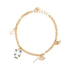 VIVETTA Smykker*Chain Link Charm Bracelet Gul