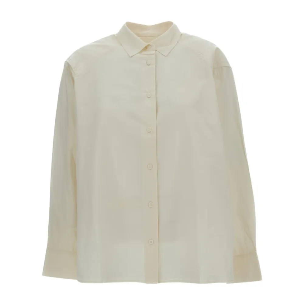 Casey Casey Bluser & Skjorter*Chalk Poplin Shirt Hvid