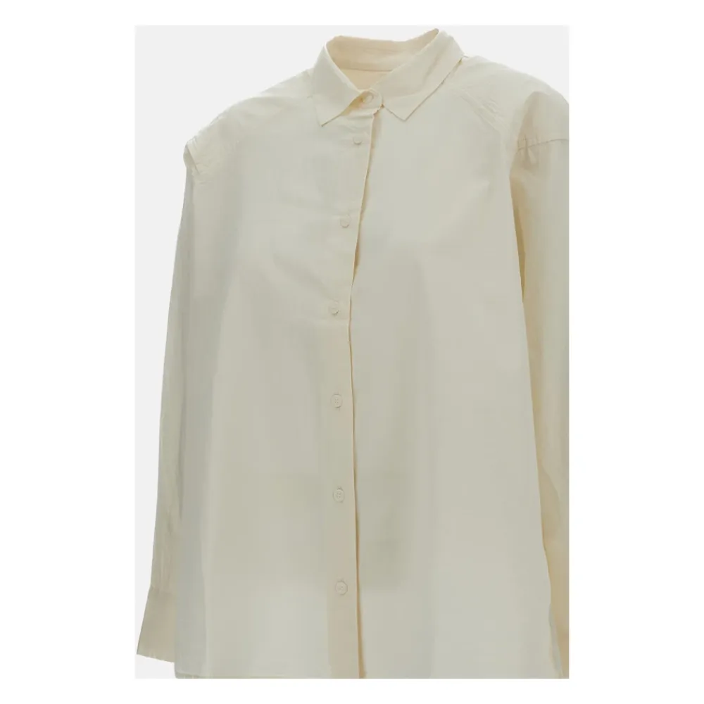 Casey Casey Bluser & Skjorter*Chalk Poplin Shirt Hvid