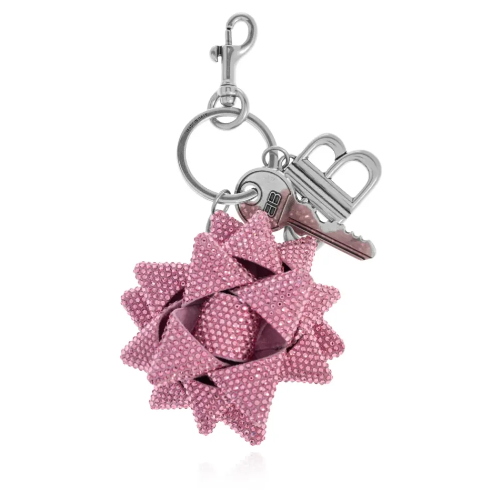 Balenciaga Tilbehør Til Tasker*Charm Nøglering Pink