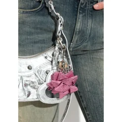 Balenciaga Tilbehør Til Tasker*Charm Nøglering Pink