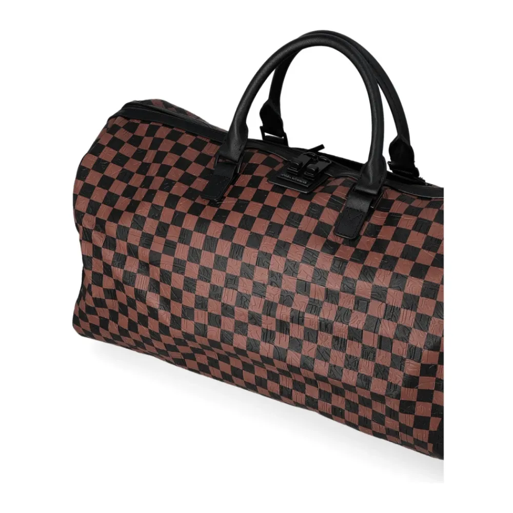 SPRAYGROUND Rejsetasker*Check 2 Emboss Duffle Brun