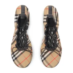 Burberry Ballerina Sko*Check Fawn Ballerinas Beige