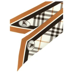 Burberry Tørklæder*Check Silk Twilly Multifarvet