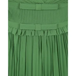 Self Portrait Kjoler*Chiffon Midi Kjole Grøn