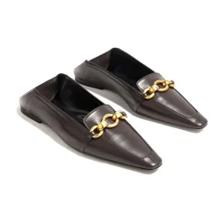 Saint Laurent Ballerina Sko*Chris Flat Brun