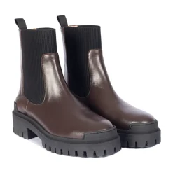 Angulus Chelsea Boots*Chunky Chelsea Boot - / Sort Brun
