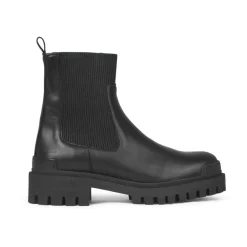 Angulus Chelsea Boots*Chunky Chelsea Boot i Læder Sort