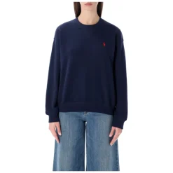 Polo Ralph Lauren Sweatshirts*Classic Crew Neck Fleece Blå