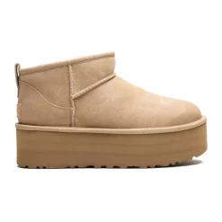 UGG Støvler*Classic Ultra Mini Platform Støvler Sand Beige