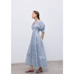 The New Society Kjoler*Cloe Dress Blå